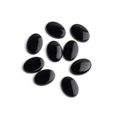 Black Onyx Oval Single Bevel Buff Top (SBBT) Both Side Polished AAA Grade Size 10x14 mm 50 Pcs Weight 152 Cts