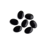 Black Onyx Oval Single Bevel Buff Top (SBBT) Both Side Polished AAA Grade Size 10x14 mm 50 Pcs Weight 152 Cts