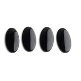 Black Onyx Oval Single Bevel Buff Top (SBBT) Both Side Polished AAA Grade Size 14x25 mm 20 Pcs Weight 166 Cts