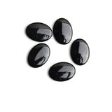 Black Onyx Oval Single Bevel Buff Top (SBBT) Both Side Polished AAA Grade Size 18x25 mm Lot Of 21 Pcs Weight 380 Cts