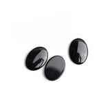 Black Onyx Oval Single Bevel Buff Top (SBBT) Both Side Polished AAA Grade Size 18x25 mm Lot Of 21 Pcs Weight 380 Cts