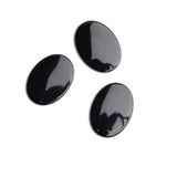 Black Onyx Oval Single Bevel Buff Top (SBBT) Both Side Polished AAA Grade Size 22x30 mm 10 Pcs Weight 155 Cts