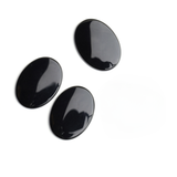 Black Onyx Oval Single Bevel Buff Top (SBBT) Both Side Polished AAA Grade Size 22x30 mm 10 Pcs Weight 155 Cts