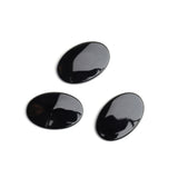 Black Onyx Oval Single Bevel Buff Top (SBBT) Both Side Polished AAA Grade Size 20x30 mm 10 Pcs Weight 150 Cts