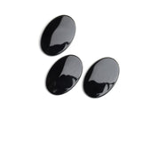 Black Onyx Oval Single Bevel Buff Top (SBBT) Both Side Polished AAA Grade Size 20x30 mm 10 Pcs Weight 150 Cts