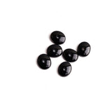 Black Onyx Oval Single Bevel Buff Top (SBBT) Center Drilled Flat Back AAA Grade Size 10x12 mm 50 Pcs Weight 163 Cts