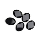 Black Onyx Oval Faceted Both Side Polished AAA Grade Size 15x20 mm 10 Pcs Weight 92 Cts