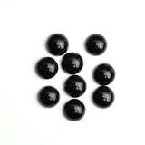 Black Onyx Round Cabochon Both Side Polished AAA Grade Size 12 mm 20 Pcs Weight 108 Cts