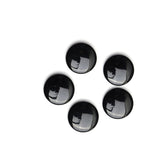 Black Onyx Round Straight Side Buff Top (SSBT) Both Side Polished AAA Grade Size 18 mm 10 Pcs Weight 131 Cts