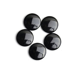 Black Onyx Round Straight Side Buff Top (SSBT) Both Side Polished AAA Grade Size 20 mm 10 Pcs Weight 148 Cts