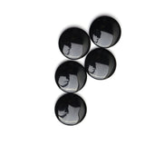 Black Onyx Round Straight Side Buff Top (SSBT) Both Side Polished AAA Grade Size 20 mm 10 Pcs Weight 148 Cts