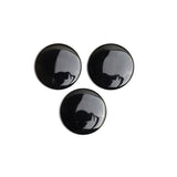 Black Onyx Round Single Bevel Buff Top (SBBT) Both Side Polished AAA Grade Size 27 mm Lot Of 14 Pcs Weight 276 Cts