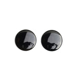 Black Onyx Round Single Bevel Buff Top (SBBT) Both Side Polished AAA Grade Size 27 mm Lot Of 14 Pcs Weight 276 Cts