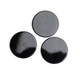 Black Onyx Round Flat Top Straight Side (FTSS) Center Drilled Both Side Polished AAA Grade Size 35 mm Lot Of 7 Pcs Weight 190 Cts