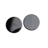 Black Onyx Round Flat Top Straight Side (FTSS) Center Drilled Both Side Polished AAA Grade Size 35 mm Lot Of 7 Pcs Weight 190 Cts