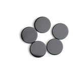 Black Onyx Round Flat Top Straight Side (FTSS) Both Side Polished AAA Grade Size 18x18x4 mm 10 Pcs Weight 130 Cts