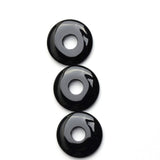 Black Onyx Round Donut AAA Grade Both Side Polished Size 15 mm 20 Pcs Weight 84 Cts