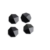 Black Onyx Octagon Faceted Back Half Drilled AAA Grade Both Side Polished Size 20 mm 10 Pcs Weight 150 Cts