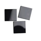 Black Onyx Square Flat Top Straight Side (FTSS) AAA Grade Both Side Polished Size 30x30x2.5 mm 5 Pcs Weight 132 Cts