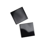 Black Onyx Square Flat Top Straight Side (FTSS) AAA Grade Both Side Polished Size 30x30x2.5 mm 5 Pcs Weight 132 Cts