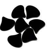 Black Onyx Fancy Flat Top Straight Side (FTSS) AAA Grade Both Side Polished Size 28x31 mm 10 Pcs Weight 150 Cts