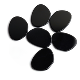 Black Onyx Fancy Flat Top Straight Side (FTSS) AAA Grade Both Side Polished Size 22x30 mm 10 Pcs Weight 173 Cts