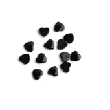 Black Onyx Heart AAA Grade Both Side Polished Size 7 mm 100 Pcs Weight 74 Cts