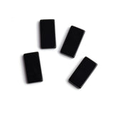 Black Onyx Rectangle Flat Top Straight Side (FTSS) AAA Grade Both Side Polished Size 10x20 mm 25 Pcs Weight 190 Cts