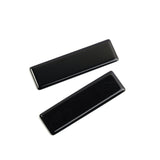 Black Onyx Rectangle Flat Top Straight Side (FTSS) AAA Grade Both Side Polished Size 15x50 mm 10 Pcs Weight 182 Cts