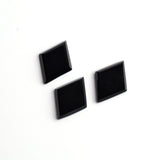 Black Onyx Rhombus Back Half Drilled AAA Grade Both Side Polished Size 17x23 mm 15 Pcs Weight 132 Cts