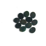 Bloodstone Oval Flat Top Straight Side (FTSS) Both Side Polished AAA Grade Size 10x12 MM 20 Pcs Weight 71 Cts