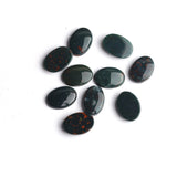 Bloodstone Oval Single Bevel Buff Top (SBBT) Both Side Polished AAA Grade Size 10x14 MM Lot Of 70 Pcs Weight 278 Cts