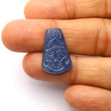 Natural Blue Sapphire Fancy Carving AAA Grade 1 Pcs Weight 17.50 Cts