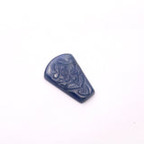 Natural Blue Sapphire Fancy Carving AAA Grade 1 Pcs Weight 17.50 Cts