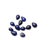 Natural Blue Sapphire Pear Cabochon AAA Grade Both Side Polished Free Size Lot Of 23 Pcs Weight 46.15 Cts