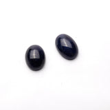 Natural Blue Sapphire Oval Cabochon AAA Grade Both Side Polished Free Size Lot Of 4 Pcs Weight 77.25 Cts