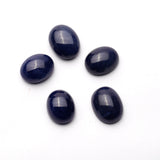 Natural Blue Sapphire Oval Cabochon AAA Grade Both Side Polished Free Size Lot Of 5 Pcs Weight 90.20 Cts