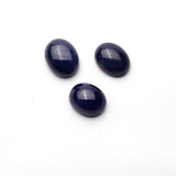 Natural Blue Sapphire Oval Cabochon AAA Grade Both Side Polished Free Size Lot Of 5 Pcs Weight 90.20 Cts