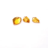 Citrine Fancy Shape Concave Cut Both Side Polished AAA Grade 1 Set Of 3 Pcs Weight 19.20 Cts