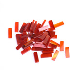 Carnelian Rectangle Flat Top Straight Side (FTSS) Both Side Polished AAA Grade Size 4x13x2.5 MM 50 Pcs Weight 76 Cts