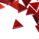 Carnelian Triangle Flat Top Straight Side (FTSS) Both Side Polished AAA Grade Size 14x14x2.8 MM Lot Of 60 Pcs Weight 202 Cts