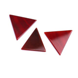 Carnelian Triangle Flat Top Straight Side (FTSS) Both Side Polished AAA Grade Size 30x30x2 MM 10 Pcs Weight 136 Cts