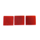 Carnelian Square Flat Top Straight Side (FTSS) Both Side Polished AAA Grade Size 25x25x2.5-2.8 MM 10 Pcs Weight 180 Cts