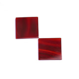 Carnelian Square Flat Top Straight Side (FTSS) Both Side Polished AAA Grade Size 25x25x2.0-2.5 MM 10 Pcs Weight 172 Cts