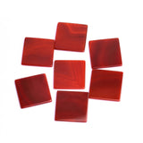 Carnelian Square Flat Top Straight Side (FTSS) Both Side Polished AAA Grade Size 30x30x2.5-3.0 MM 5 Pcs Weight 138 Cts