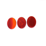 Carnelian Oval Flat Top Straight Side (FTSS) Both Side Polished AAA Grade Size 22x30x2.5-3.0 MM 10 Pcs Weight 153 Cts