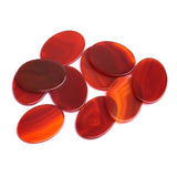 Carnelian Oval Flat Top Straight Side (FTSS) Both Side Polished AAA Grade Size 22x30x2.5-3.0 MM 10 Pcs Weight 153 Cts