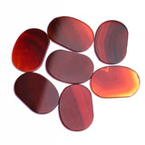 Carnelian Fancy Shape Flat Top Straight Side (FTSS) Both Side Polished AAA Grade Size 24x35x2.5 mm 10 Pcs Weight 195 Cts