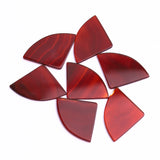 Carnelian Fancy Shape Flat Top Straight Side (FTSS) Both Side Polished AAA Grade Size 30x38x2.5 mm 10 Pcs Weight 138 Cts