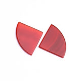 Carnelian Fancy Shape Flat Top Straight Side (FTSS) Both Side Polished AAA Grade Size 30x38x2.5 mm 10 Pcs Weight 182 Cts